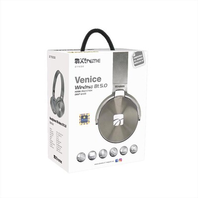 XTREME - HEADPHONE WIRELESS BT VENICE-ARGENTO