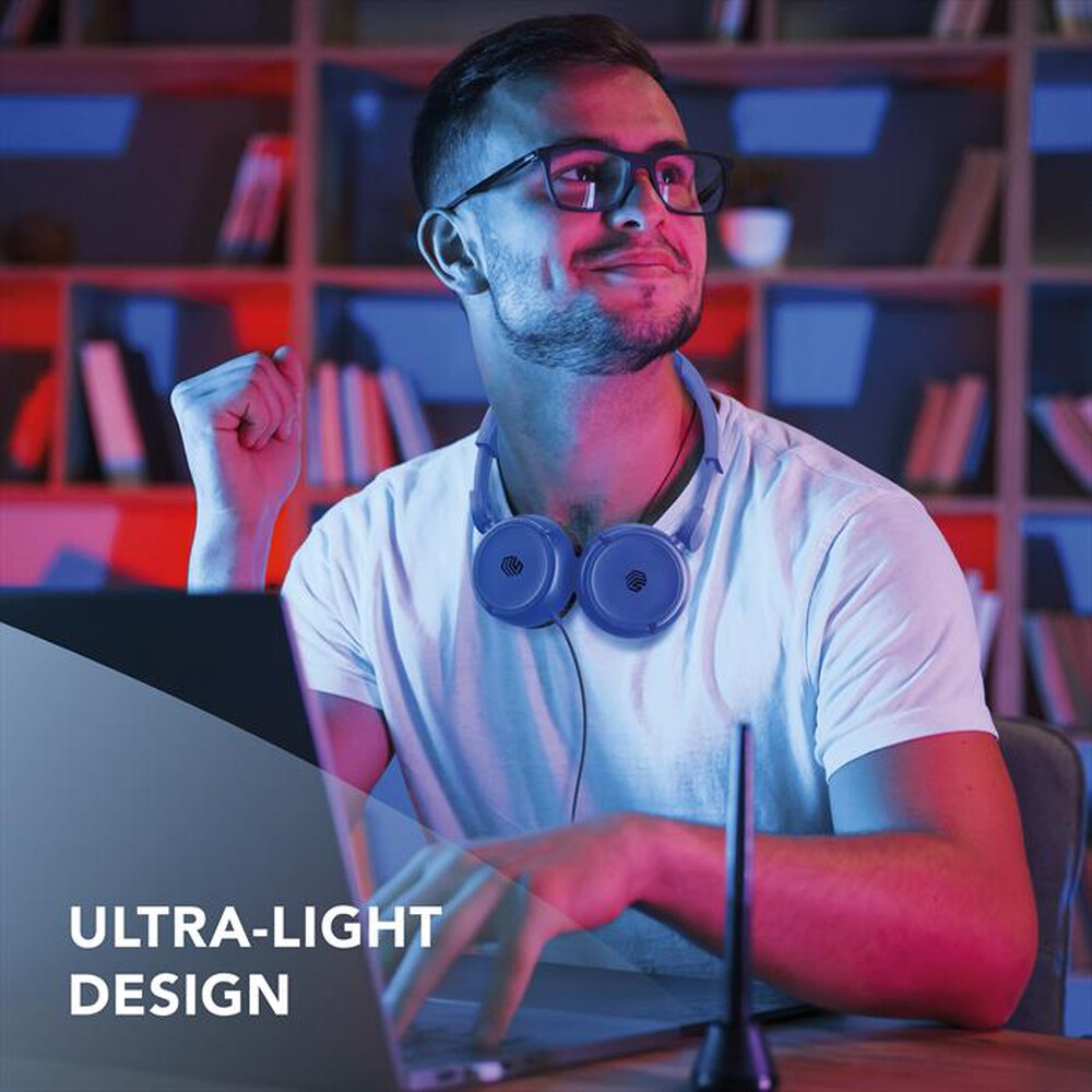 Immagine del prodotto CELLULARLINE - Cuffie a padiglione chiuso MUSICSOUNDFULLCB-Blu