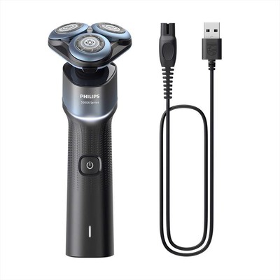 PHILIPS - Rasoio X5006/00-Nero metallizzato/ acquamarina