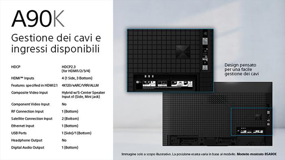 Immagine del prodotto SONY - Smart TV OLED 4K 48" XR48A90KAEP