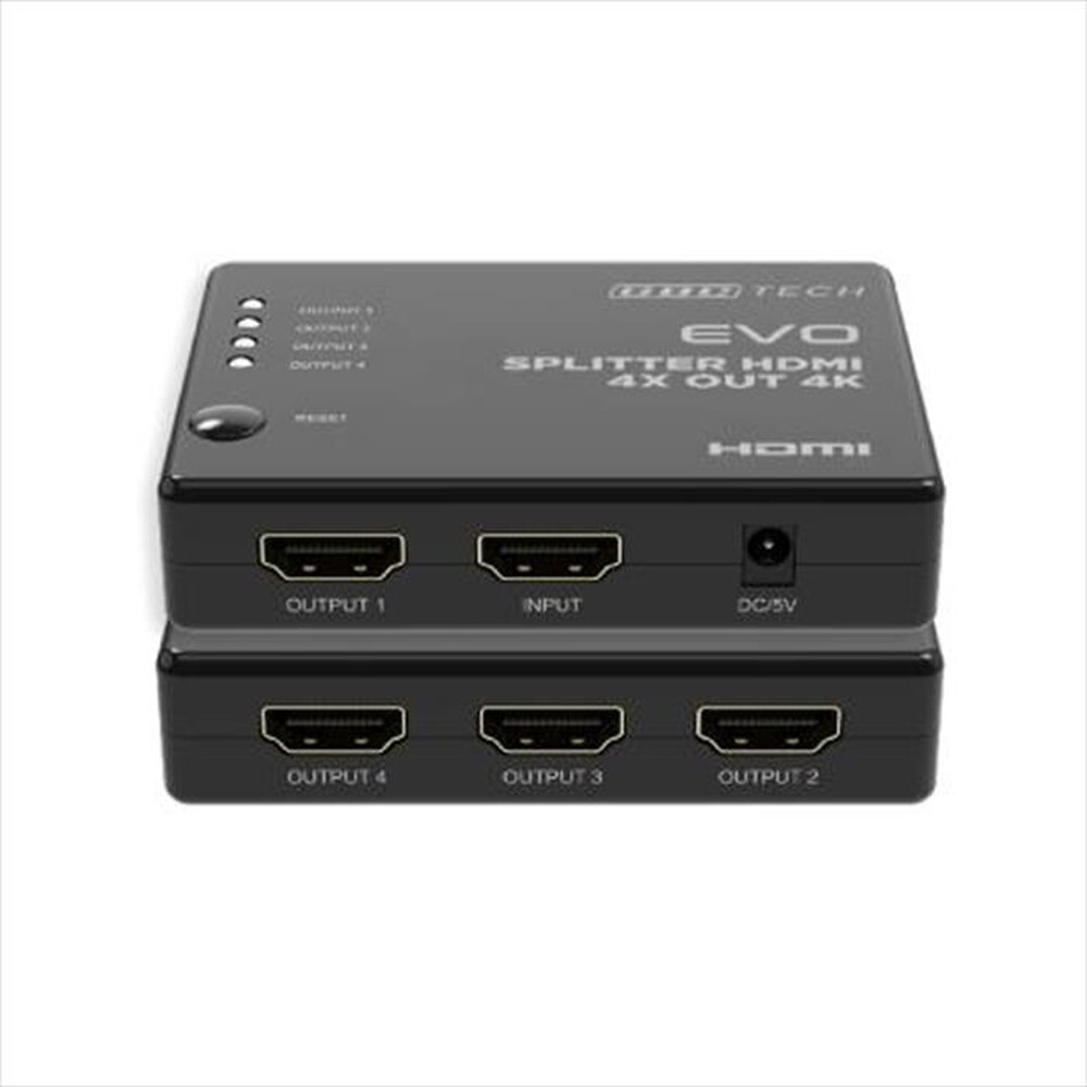 "GBC - SPLITTER HDMI 4K@30HZ 4 USCITE-Nero"