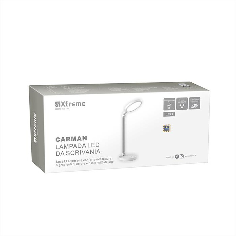 "XTREME - LAMPADA LED DA SCRIVANIA CARMAN-BIANCO"