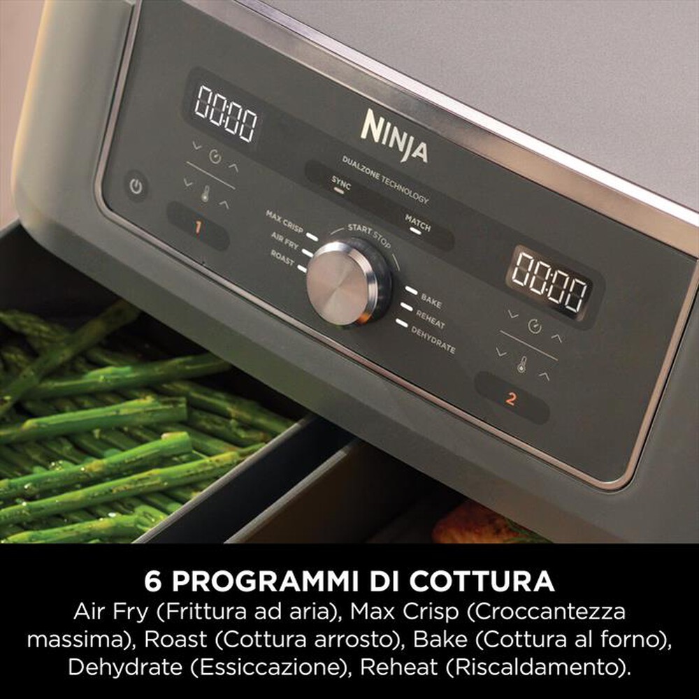 Immagine del prodotto NINJA - Friggitrice ad aria AIR FRYER MAX DUALZONE 6-IN-1-Nero / Alluminio