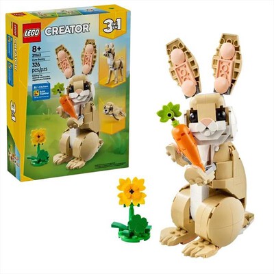 LEGO - CREATOR Adorabile Coniglio - 31162-Multicolore