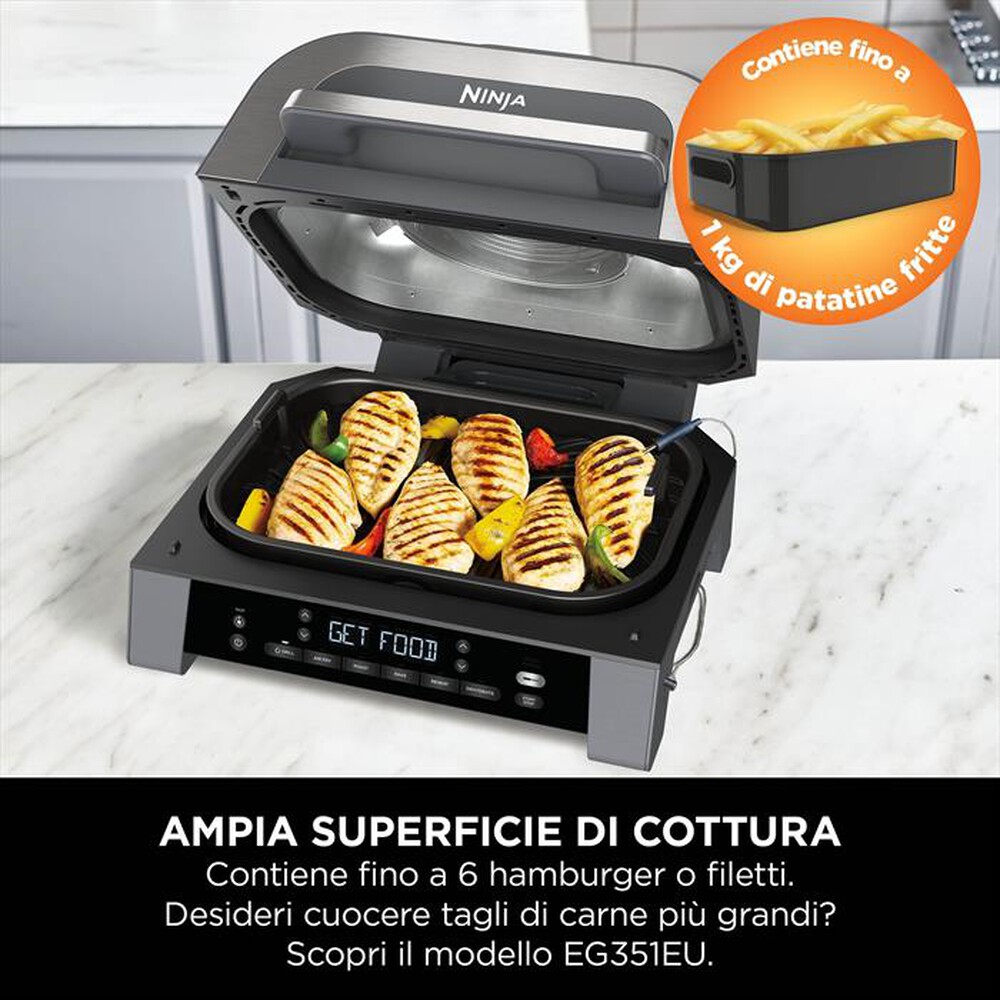 Immagine del prodotto NINJA - Friggitrice ad aria 6-IN-1 MAX GRILL & AIR FRYER-Grigio e Argento