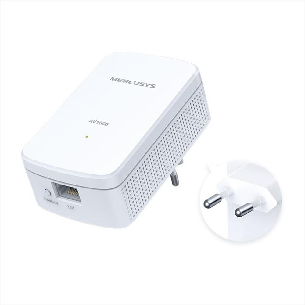 "MERCUSYS - AV1000 GIGABIT POWERLINE STARTER KIT-bianco"