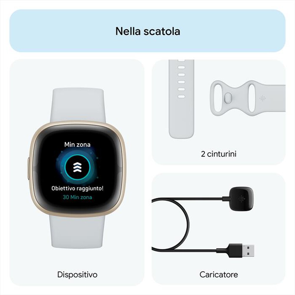 "FITBIT - SENSE 2 - FB521GLBM-BLU /ALLUMINIO"