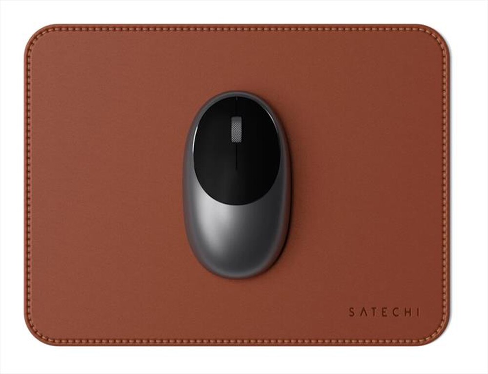 "SATECHI - TAPPETINO PER MOUSE IN ECOPELLE-TERRA DI SIENA"