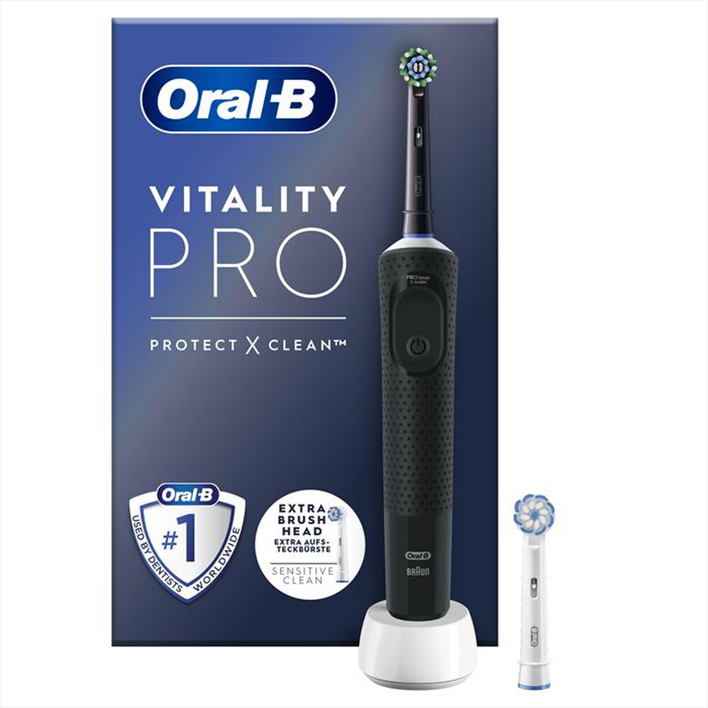 "ORAL-B - Spazzolino Elettrico Ricaricabile VITALITY PRO-Nero"