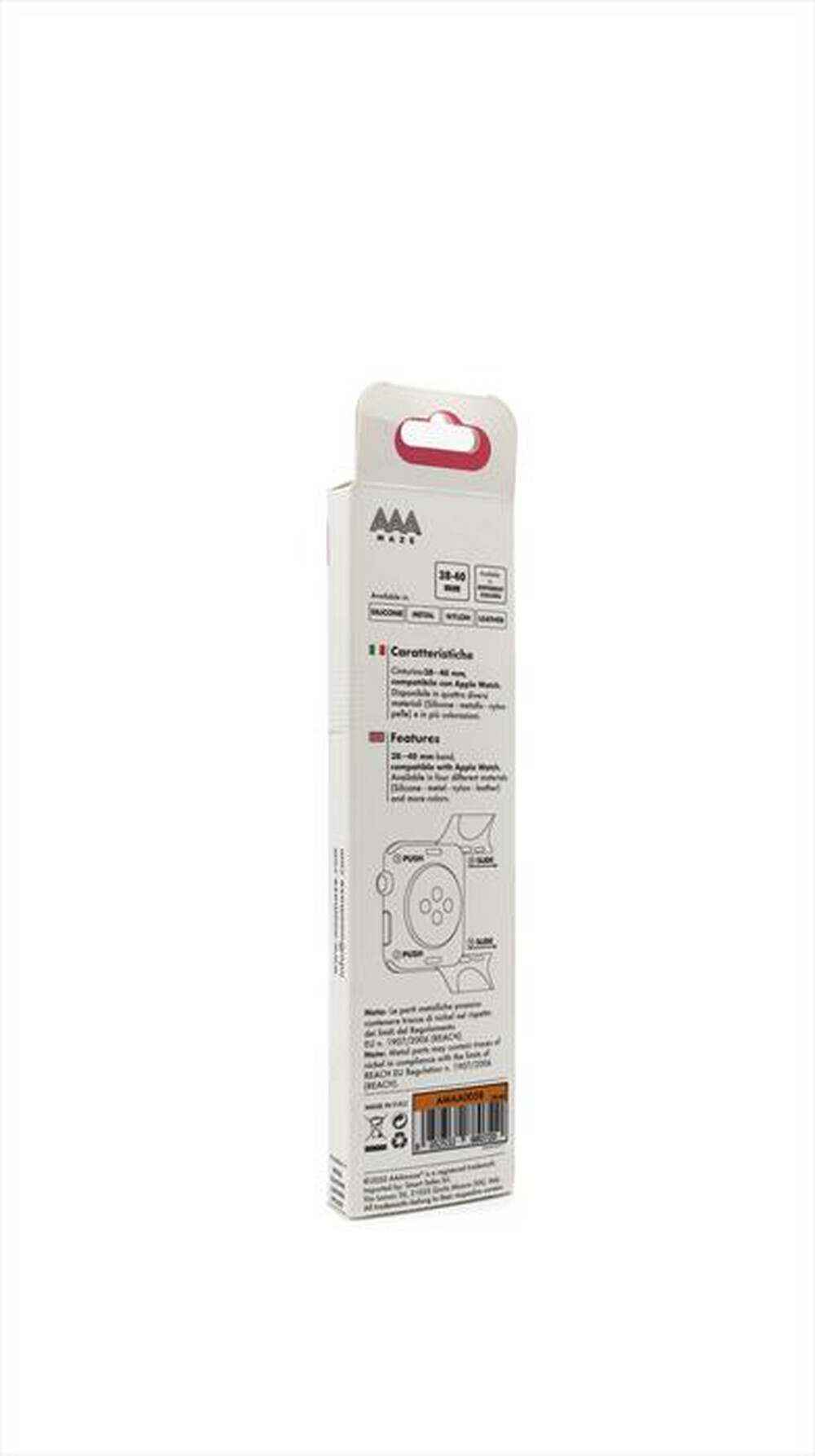 "AAAMAZE - CINTURINO IN PELLE PER APPLE WATCH 38/40 MM-Marrone"