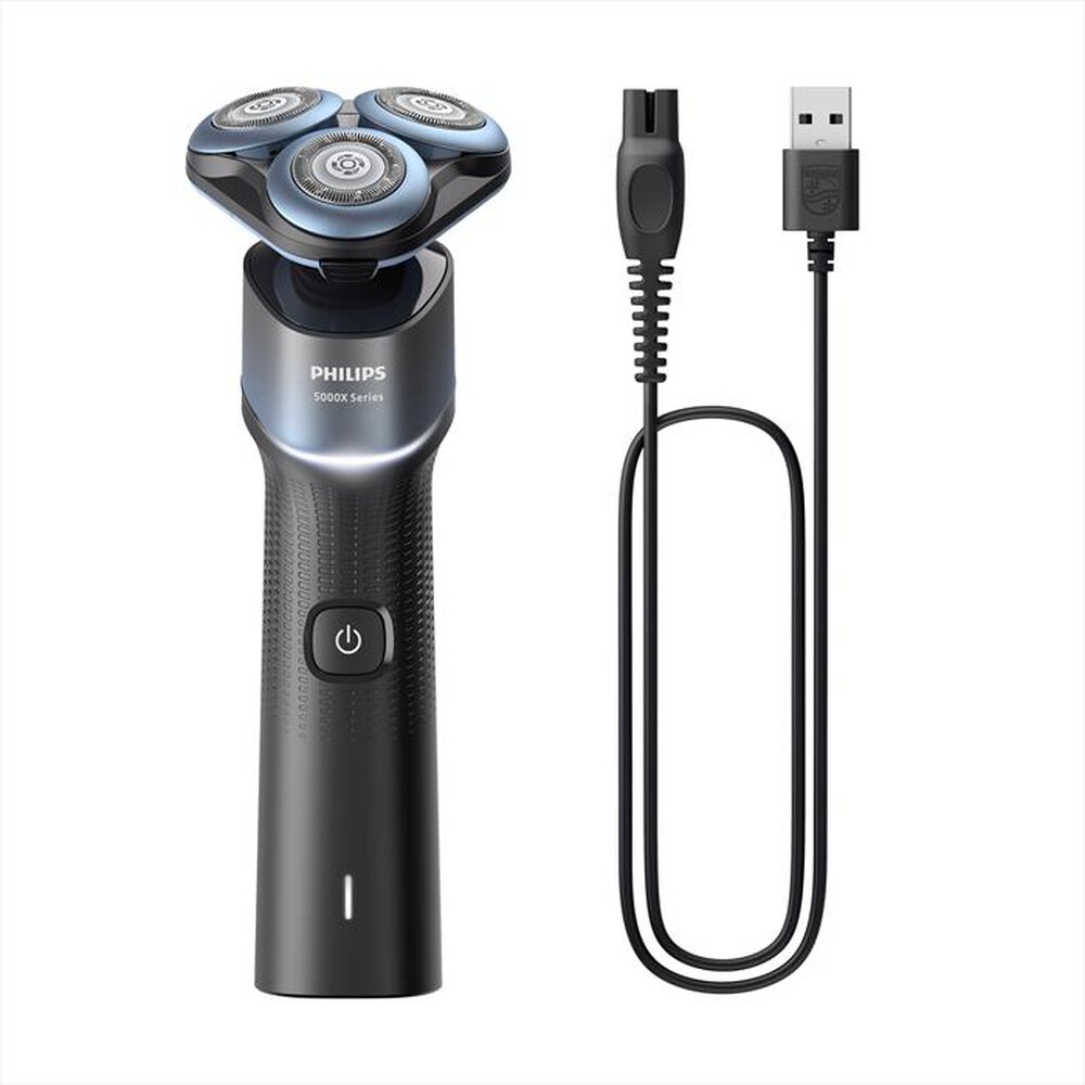 "PHILIPS - Rasoio X5006/00-Nero metallizzato/ acquamarina"