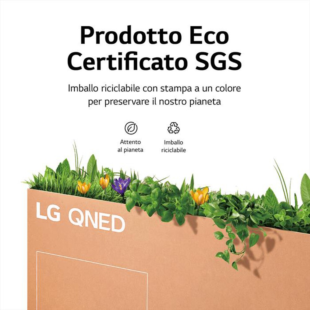"LG - Smart TV LED UHD 4K 55\" 55QNED826QB-Argento"