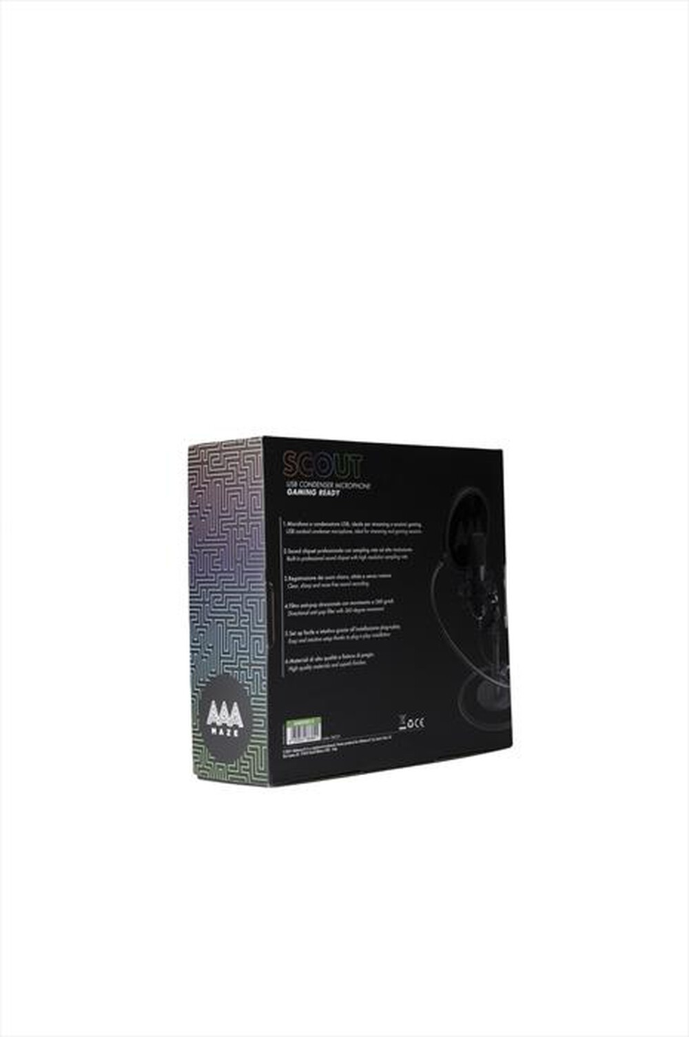 "AAAMAZE - MICROFONO GAMING-NERO"