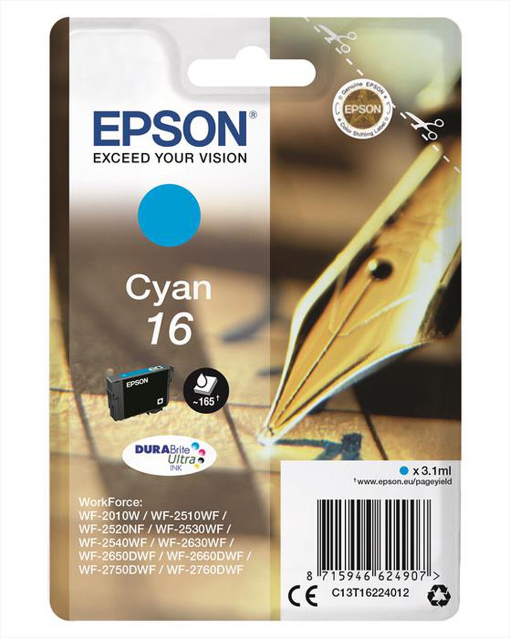 "EPSON - C13T16224022-Ciano"