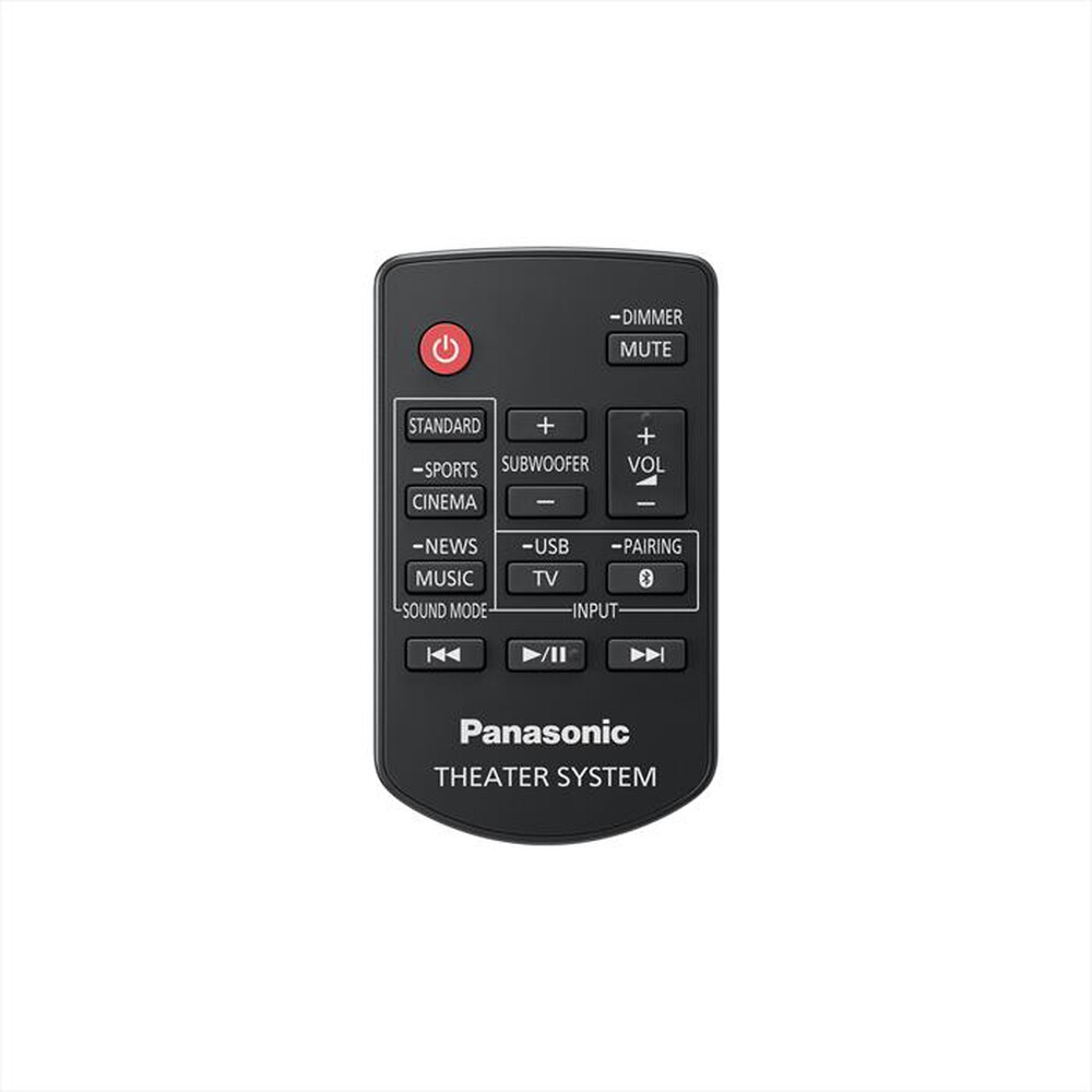 Immagine del prodotto PANASONIC - Soundbar Subwoofer Wireless 320W, HDMI SC-HTB490-NERO