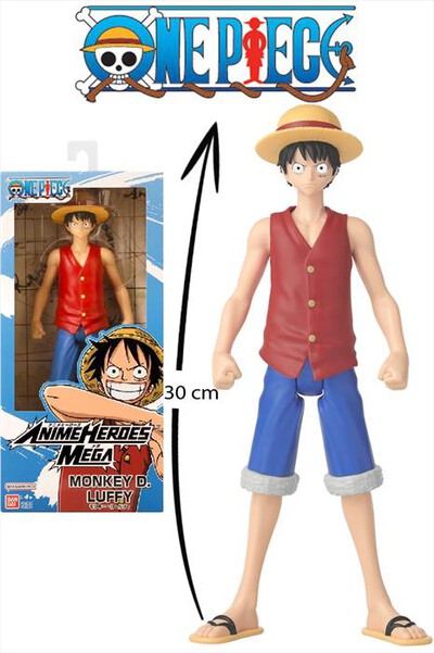 NAMCO - ONE PIECE FIGURINE ANIME HEROES MEGA 30CM - LUFFY