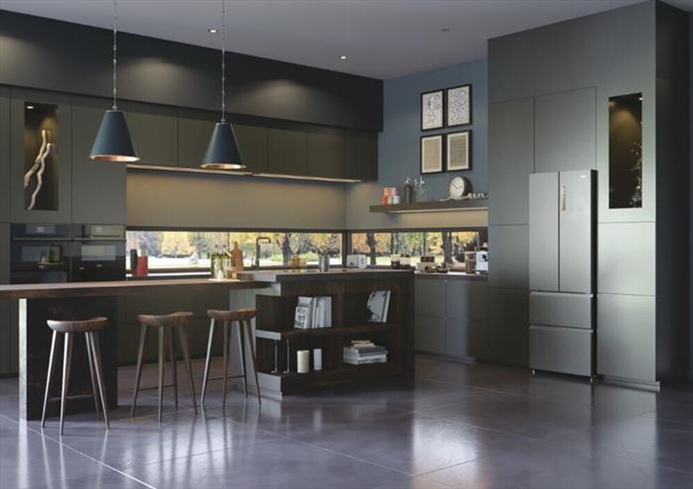 "HAIER - Frigorifero combinato HB17FPAAA Classe E-Grigio"