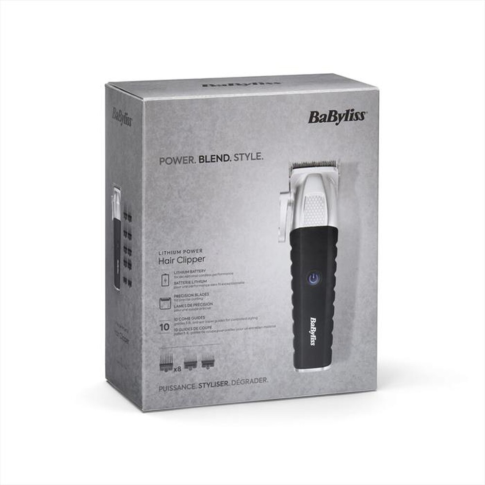 "BABYLISS - Regola capelli E812E-NERO/GRIGIO"