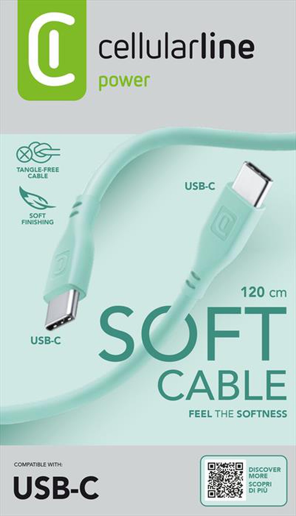 CELLULARLINE - USBDATASOFTC2CG-Verde