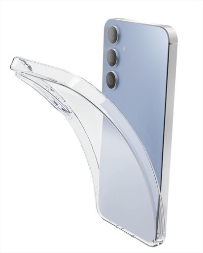 CELLULARLINE - Cover in gomma morbida FINE per Galaxy S25 FE-Trasparente