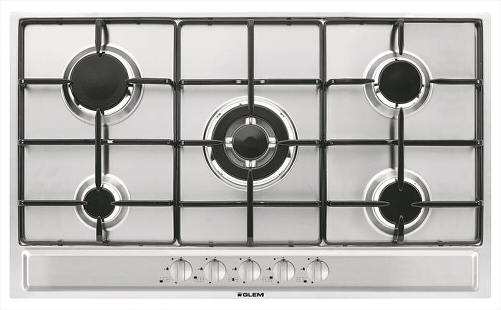 "GLEM GAS - Piano cottura a gas P95FXV 5 fuochi 86cm"