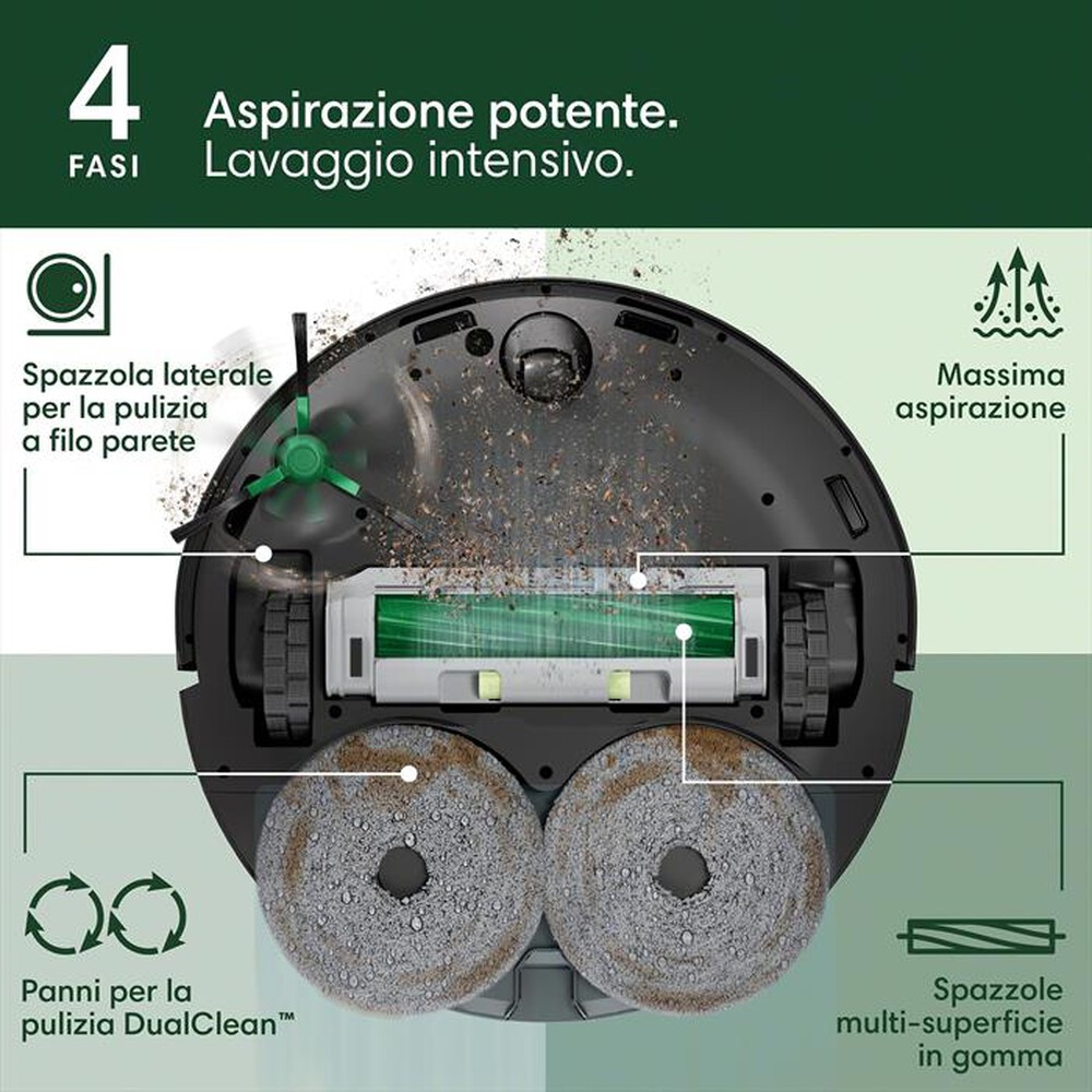 Immagine del prodotto iROBOT - Robot aspirapolvere lavapavimenti Roomba 405 combo-Black