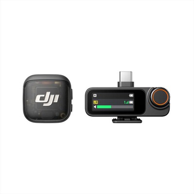 DJI - MIC 3 Mini microfono wireless avanzato-Nero