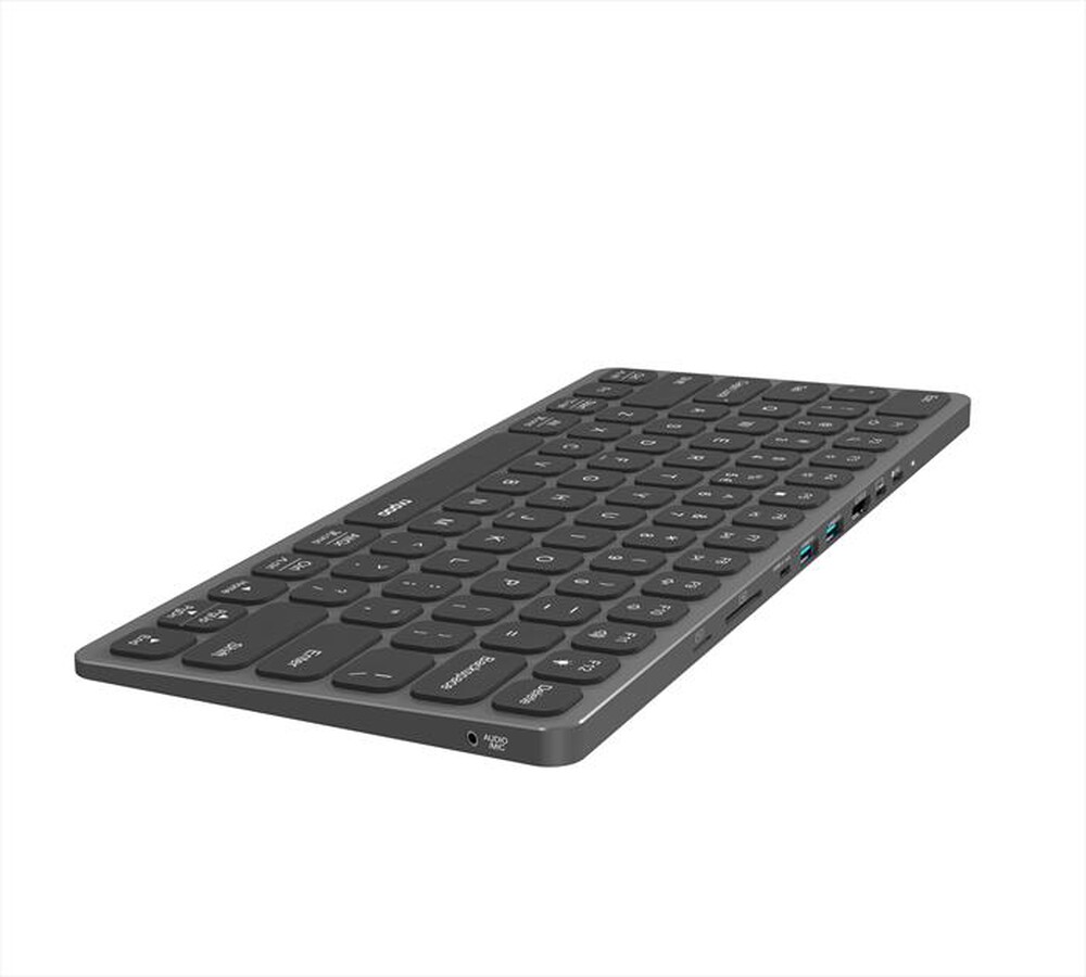 Immagine del prodotto RAPOO - Keyboard with USB-C Hub UCK-6001-Dark Grey / Grigio Scuro