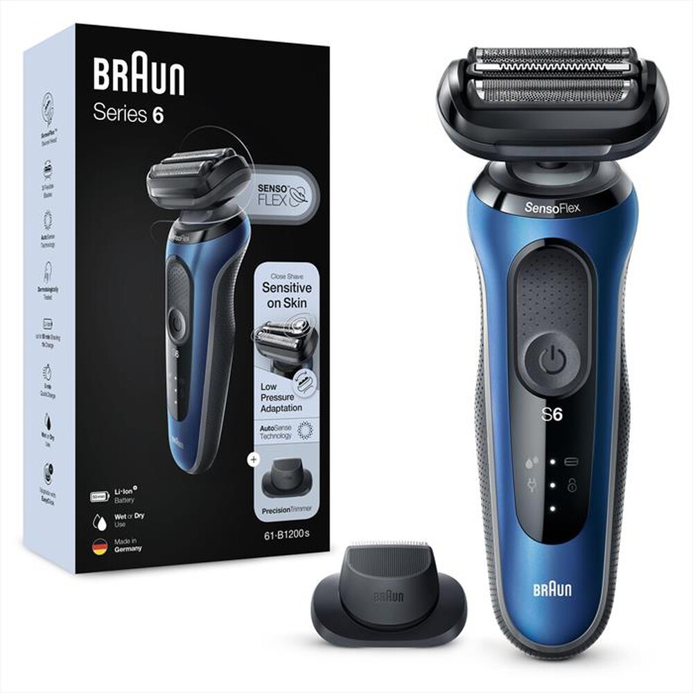 "BRAUN - Rasoio SERIES 6 61-B1200S-BLU"