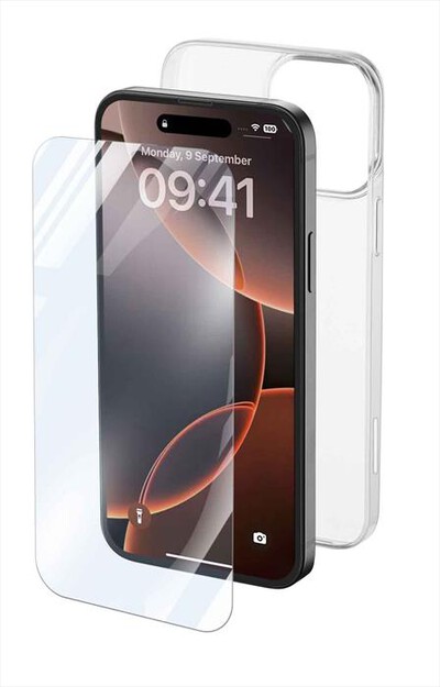 CELLULARLINE - Cover case PROTECTION KIT per iPhone 16 Pro-Transparent