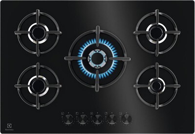 ELECTROLUX - Piano cottura a gas EGG75372K 0cm-Nero/Gas on glass