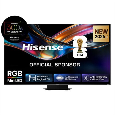 HISENSE - Smart TV MINI LED 4K 85" 85UR9S-NERO
