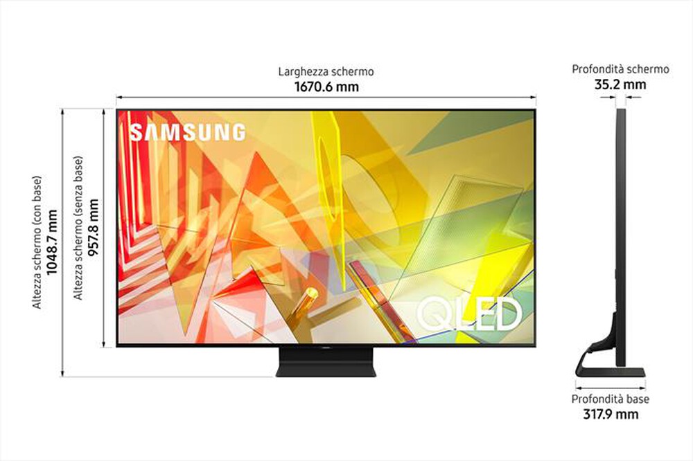 "SAMSUNG - Smart TV QLED 4K 75\" QE75Q90T"