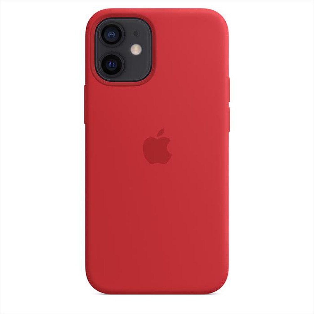 "APPLE - Custodia MagSafe in silicone per iPhone 12 Mini-(PRODUCT)RED"