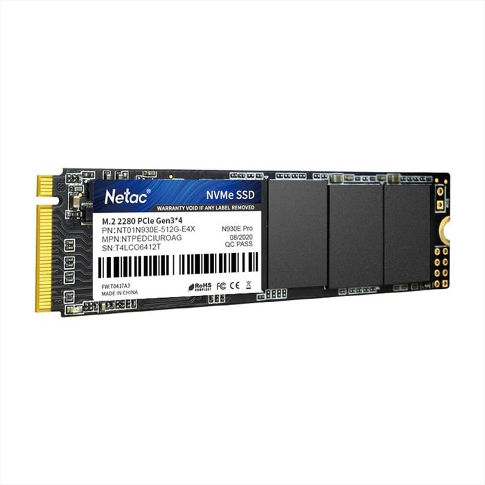 "NETAC - SSD M.2 2280 NVME N930E PRO 512GB-NERO"