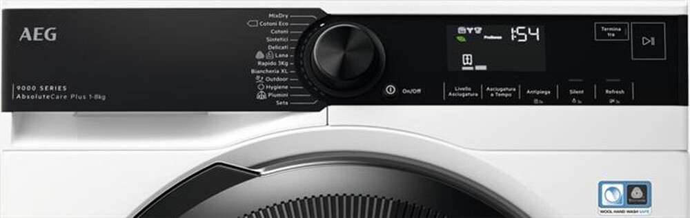 Immagine del prodotto AEG - Asciugatrice TR9HG83B 8Kg Classe C-Bianco/obl&ograve; nero