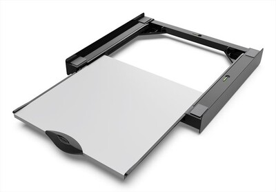 MELICONI - Kit di sovrapposizione lavatrice TORRE DARK-Tecnopolimero Nero e legno gri