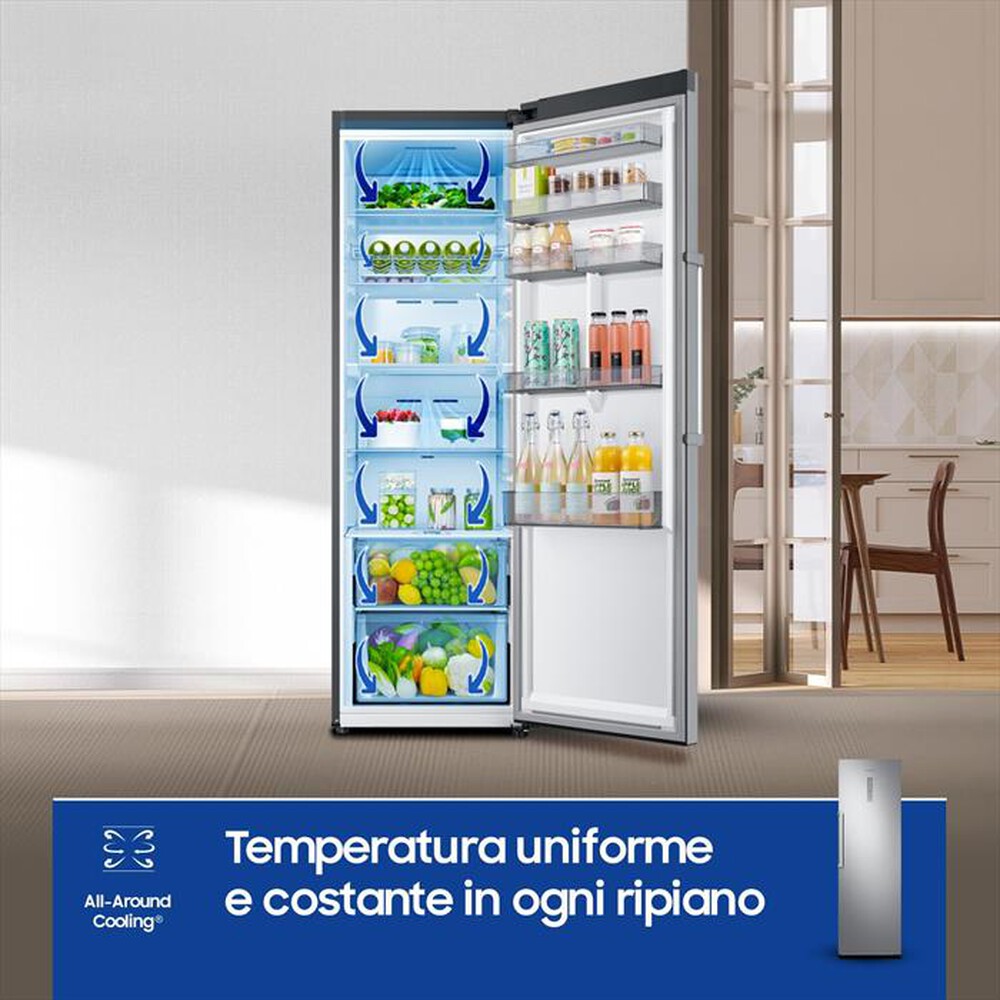 "SAMSUNG - Frigorifero 1 porta RR39C7BJ5S9/EF Classe E 387 lt-METAL INOX"