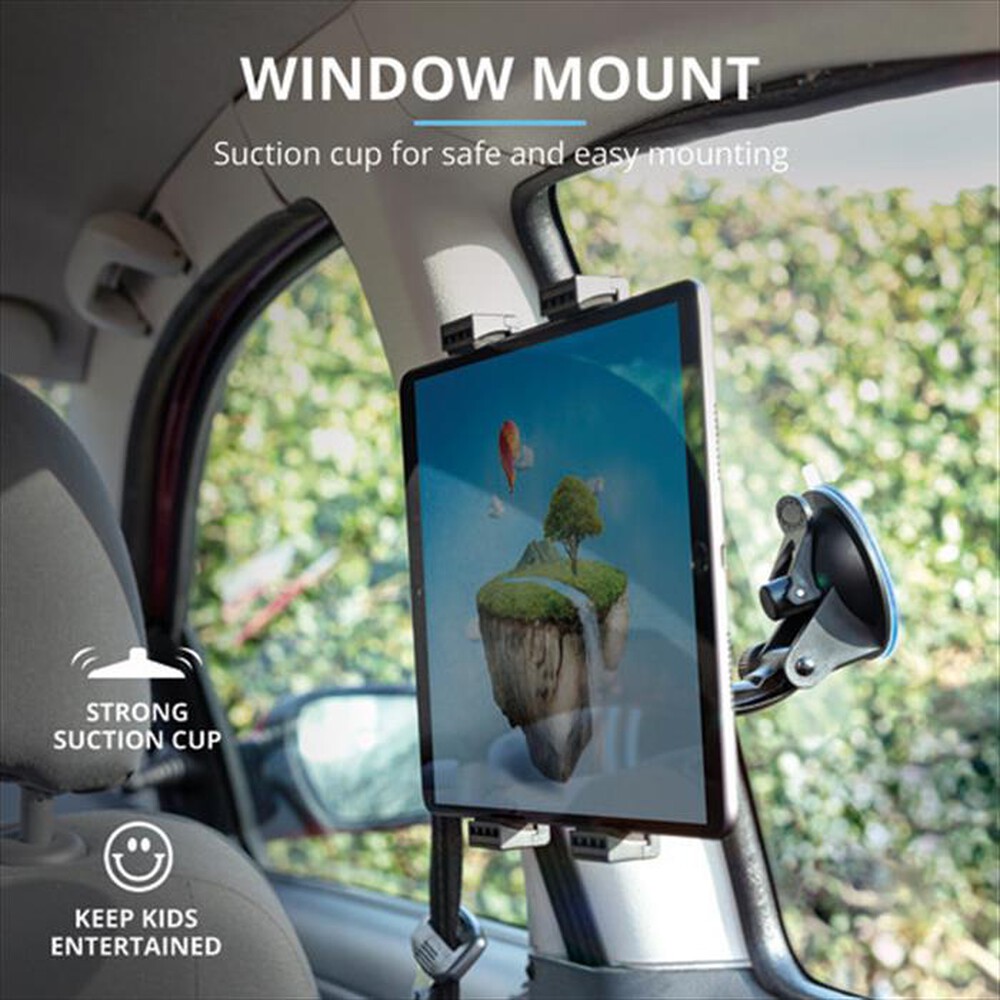 "TRUST - TURO TABLET WINDSHIELD CAR HOLDER-Black"