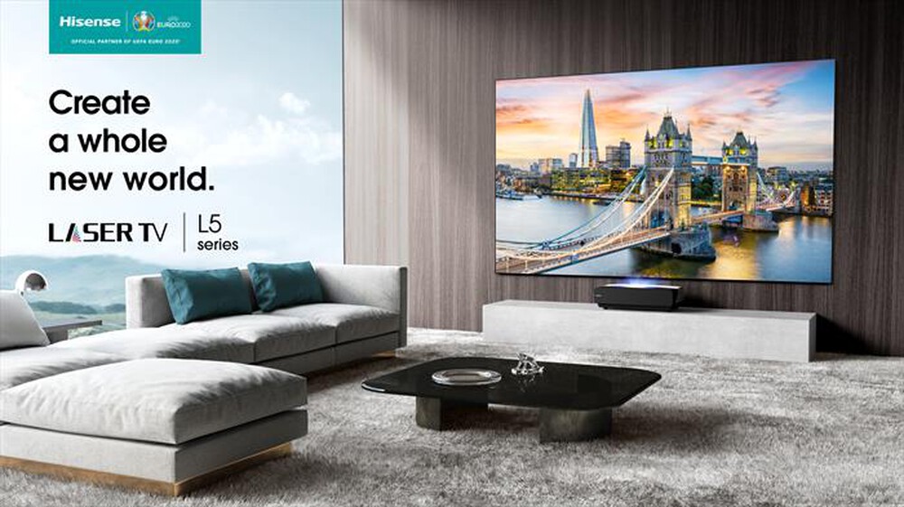 "HISENSE - Laser Tv Smart Tv 100\" 100L5F-A12 Pannello hard-Black/Gray"