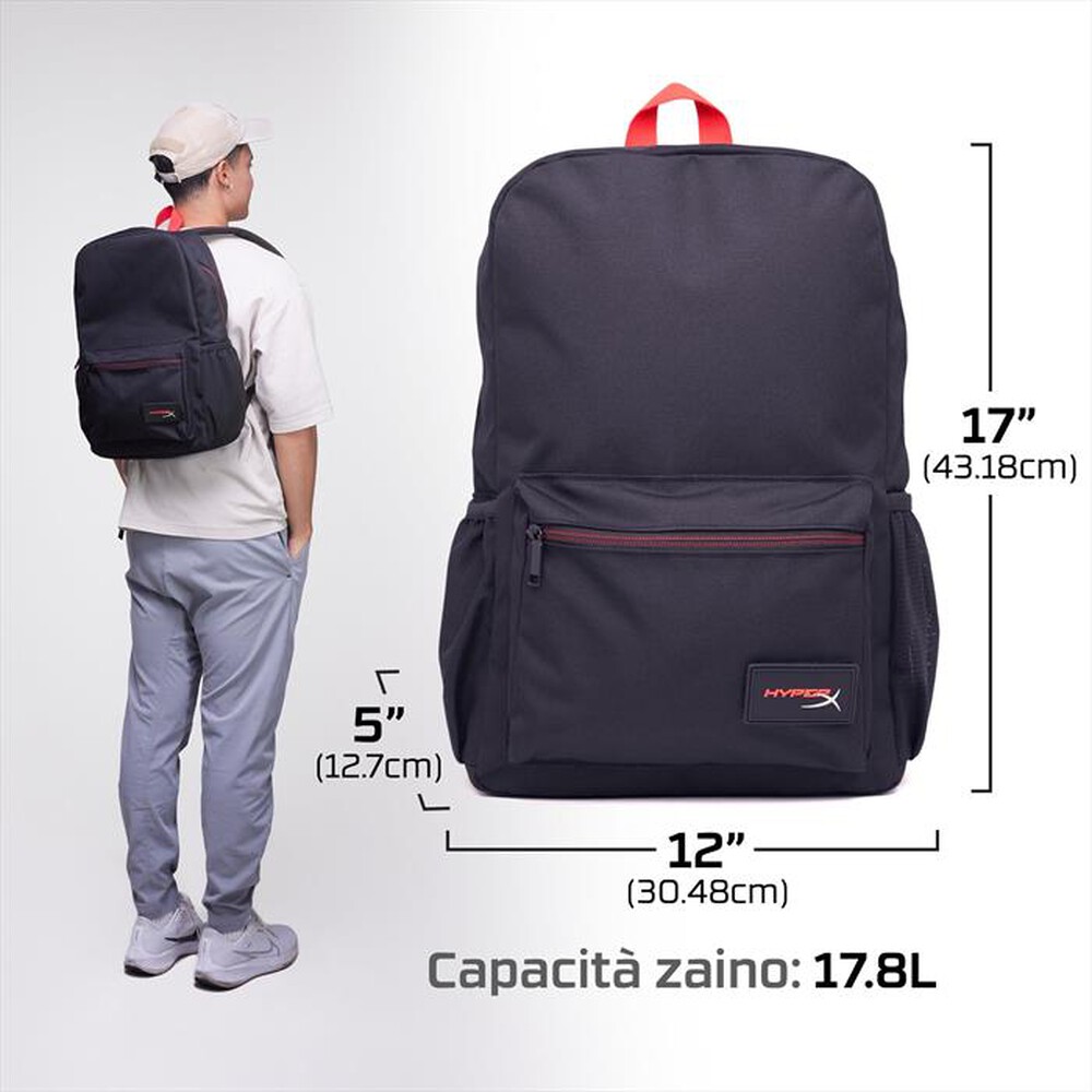 "HYPERX - ZAINO DELTA-Nero"