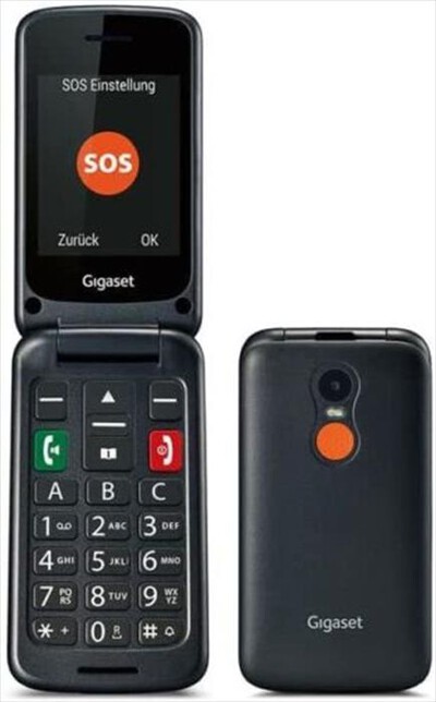 GIGASET - CELLULARE GL590-Nero