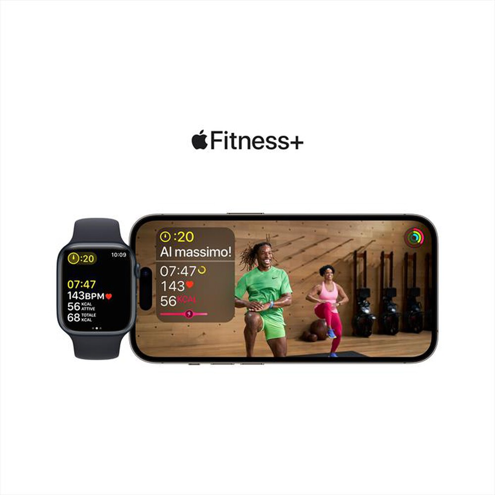 "APPLE - Watch Series 8 GPS + Cellular 45mm Alluminio-Mezzanotte"