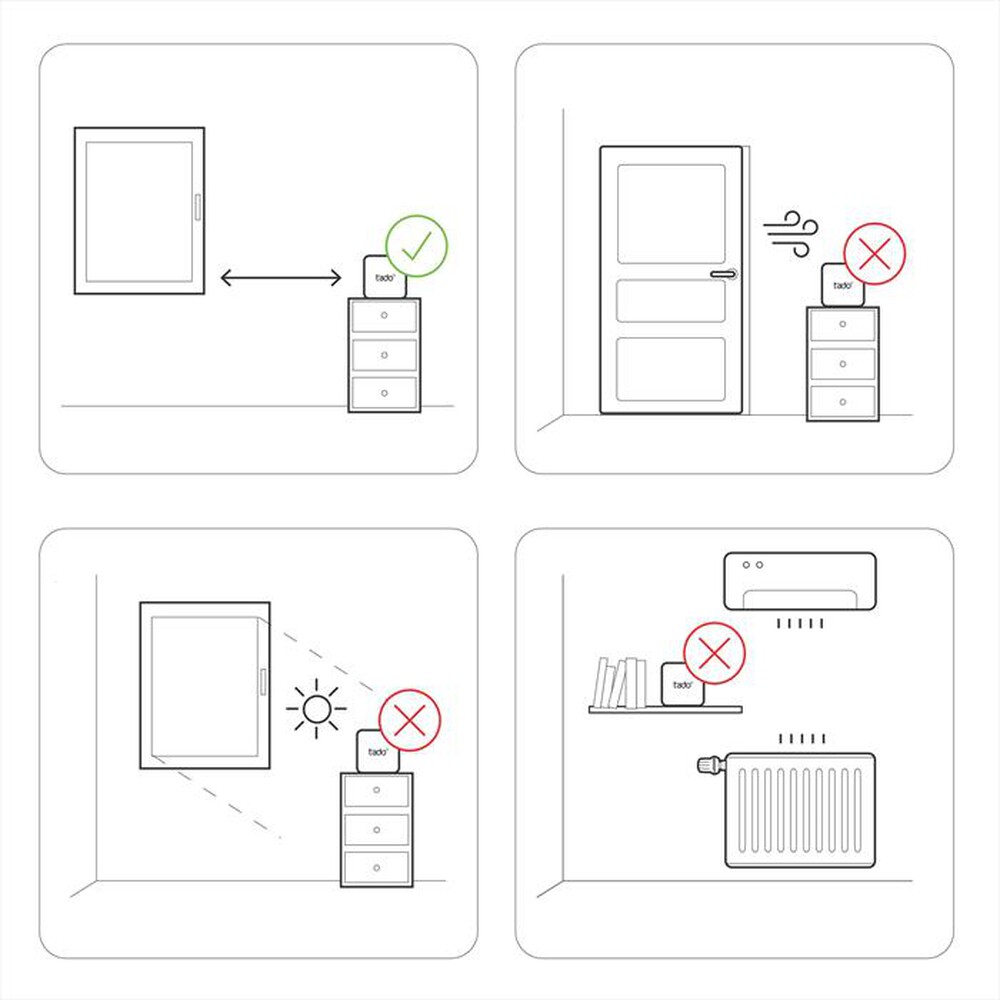 "TADO - Controllo Climatizzazione Intelligente V3+ e Stand-White"