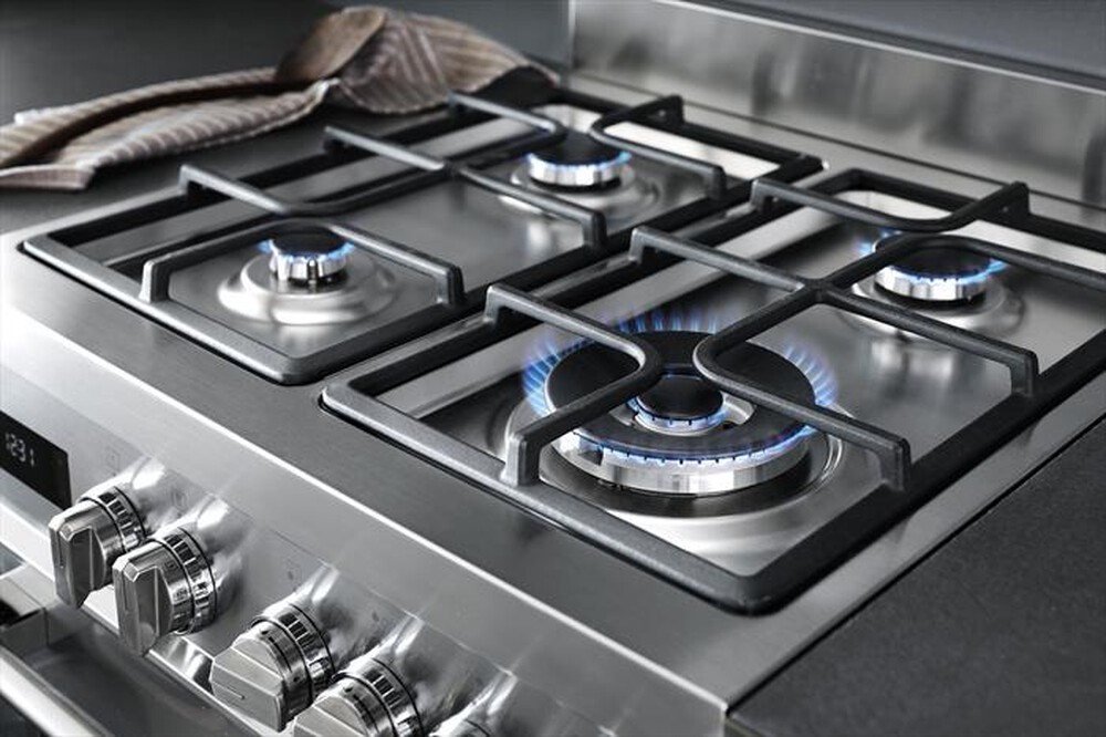 "DE LONGHI - Cucina a gas PRO 66 MX P Classe A-inox"