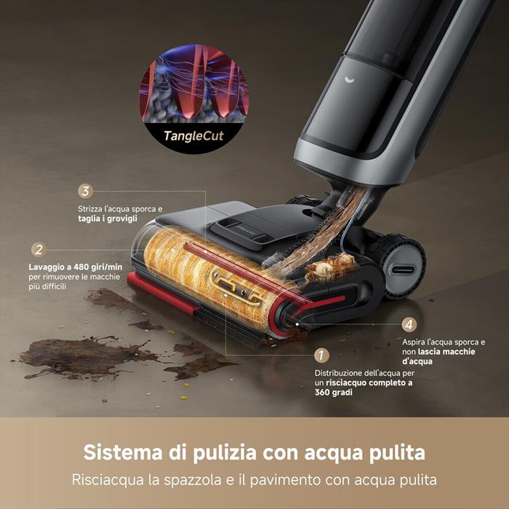 Immagine del prodotto DREAME - Scopa elettrica H15 PRO VIM HEAT-Nero / Grigio