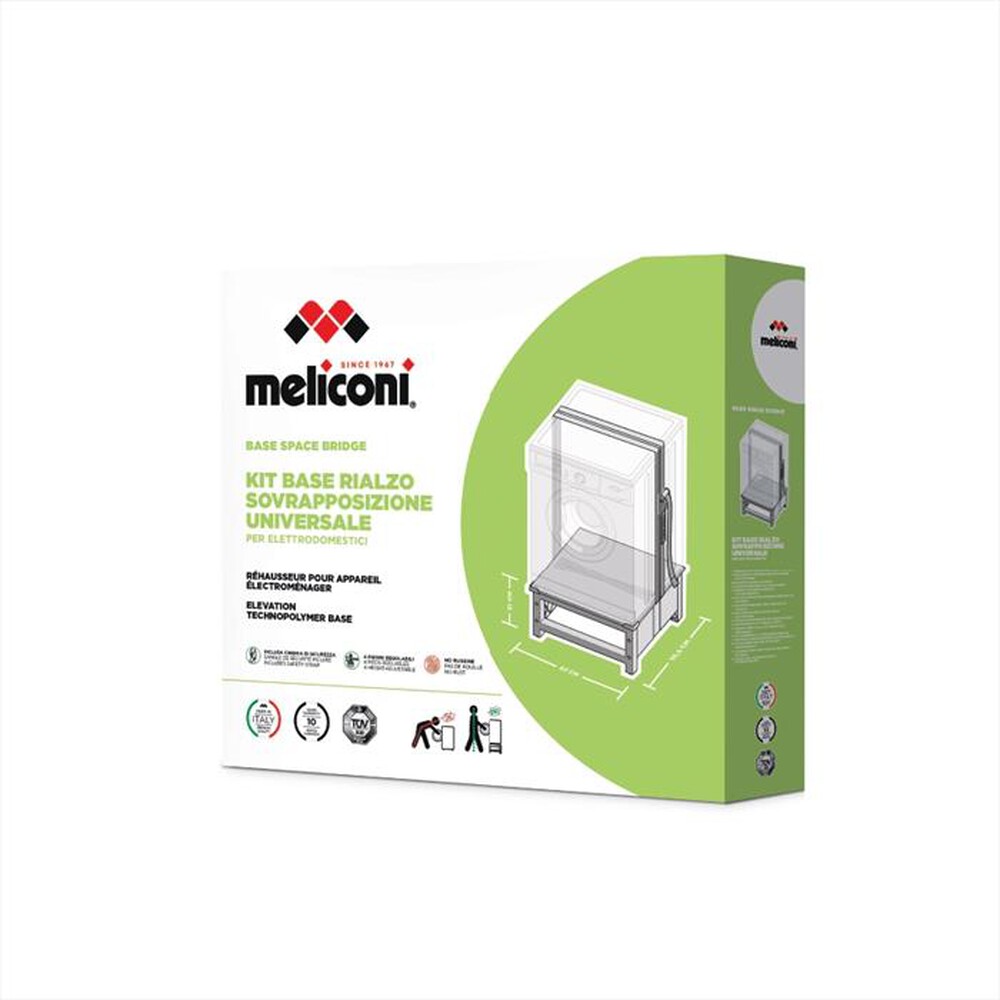 Immagine del prodotto MELICONI - BASE SPACE BRIDGE-Struttura bianca, ripiano grig