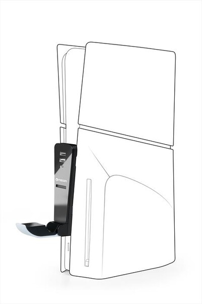 NACON - BASE PER CONTROLLER DUAL SENSE/DS EDGE + HUB USB-Nero