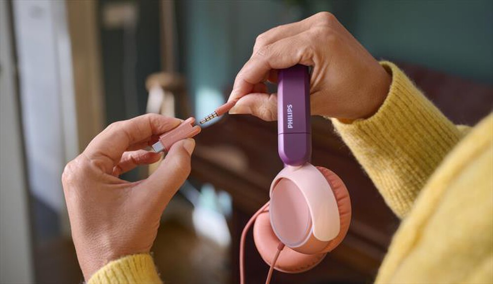 Immagine del prodotto PHILIPS - Cuffie on-ear cablate per bambini TAK2000MP/00-Viola Magenta