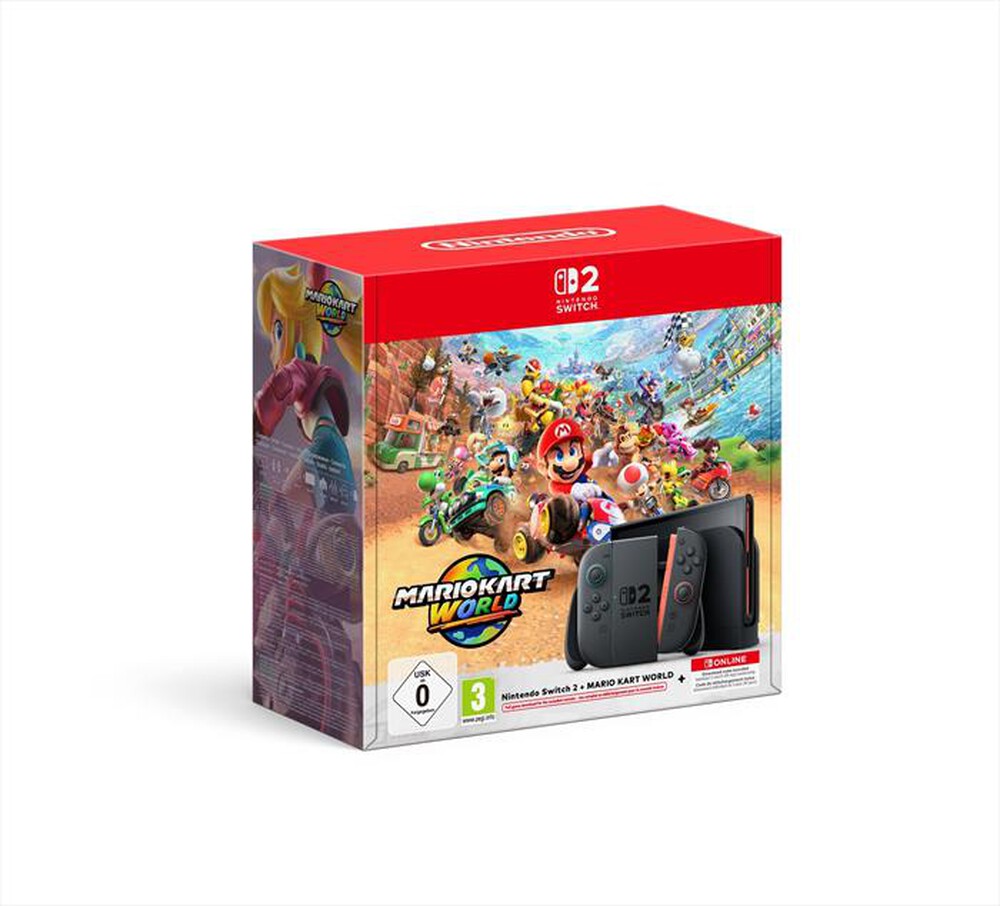 NINTENDO - Switch 2 + Mario Kart World + 3 mesi Switch Online-Nero